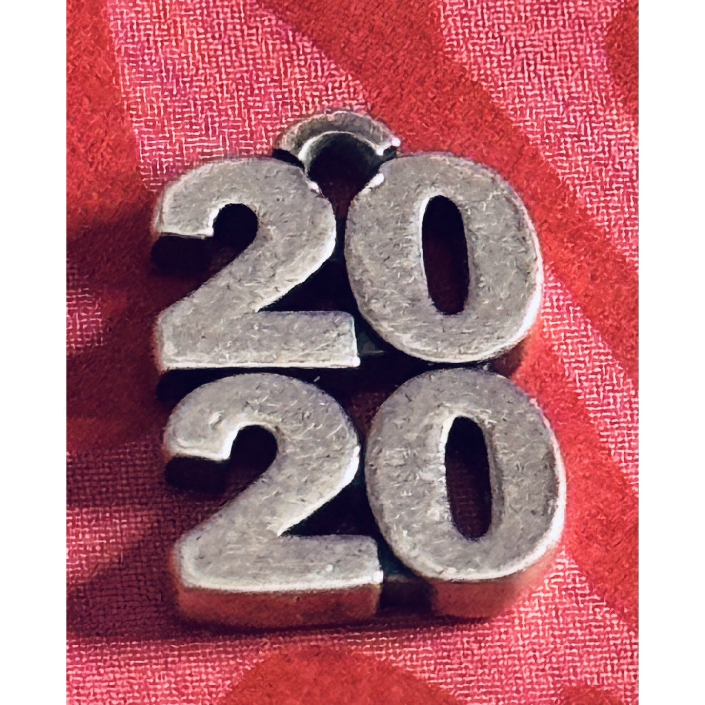 Pre owned James Avery Retired 925 Sterling Silver 2020 Stacked Charm Birthday Anniversary