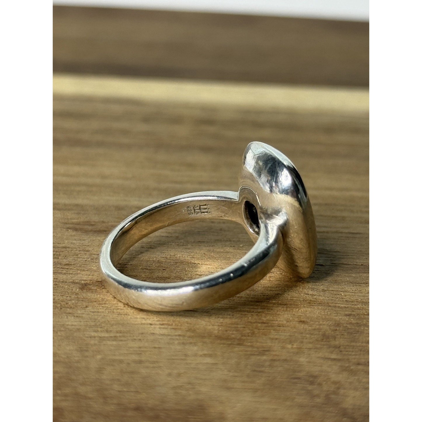 James Avery Retired Sterling Silver/Smokey Quartz Ring Size 7.5