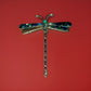 VINTAGE TAXCO TR-18 Dragonfly Abalone STERLING Silver 925 Pin/ Brooch 2.75” Tall