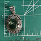 Vintage Prasiolite Sterling Silver Green Amethyst Oval Pendant And 925 Necklace