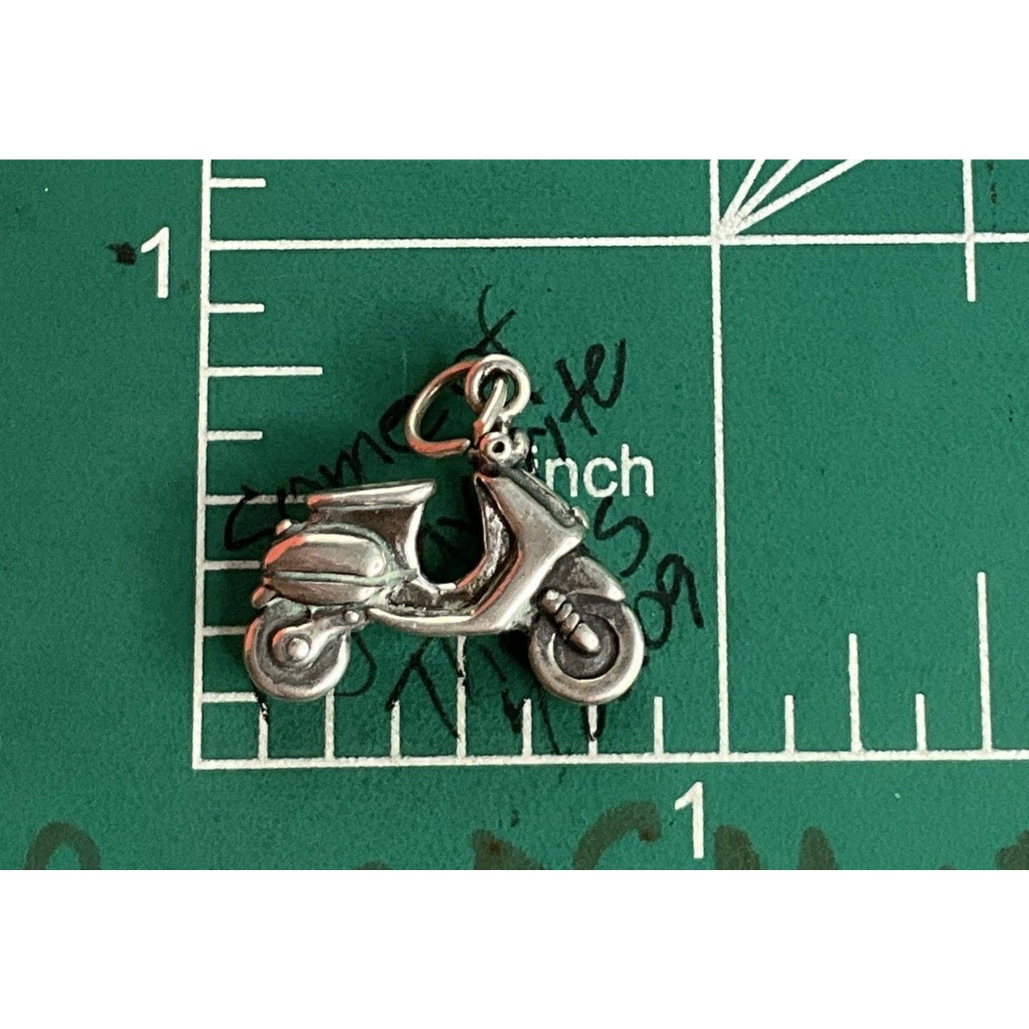 Vintage Sterling Silver Motorcycle Charm