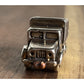 Vintage 925 Sterling Silver Garbage Truck Dump Truck Charm Pendant Construction