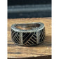 Belle Étoile Laguna Ring Sterling Silver Black Enamel Size 6.5 SOLD OUT