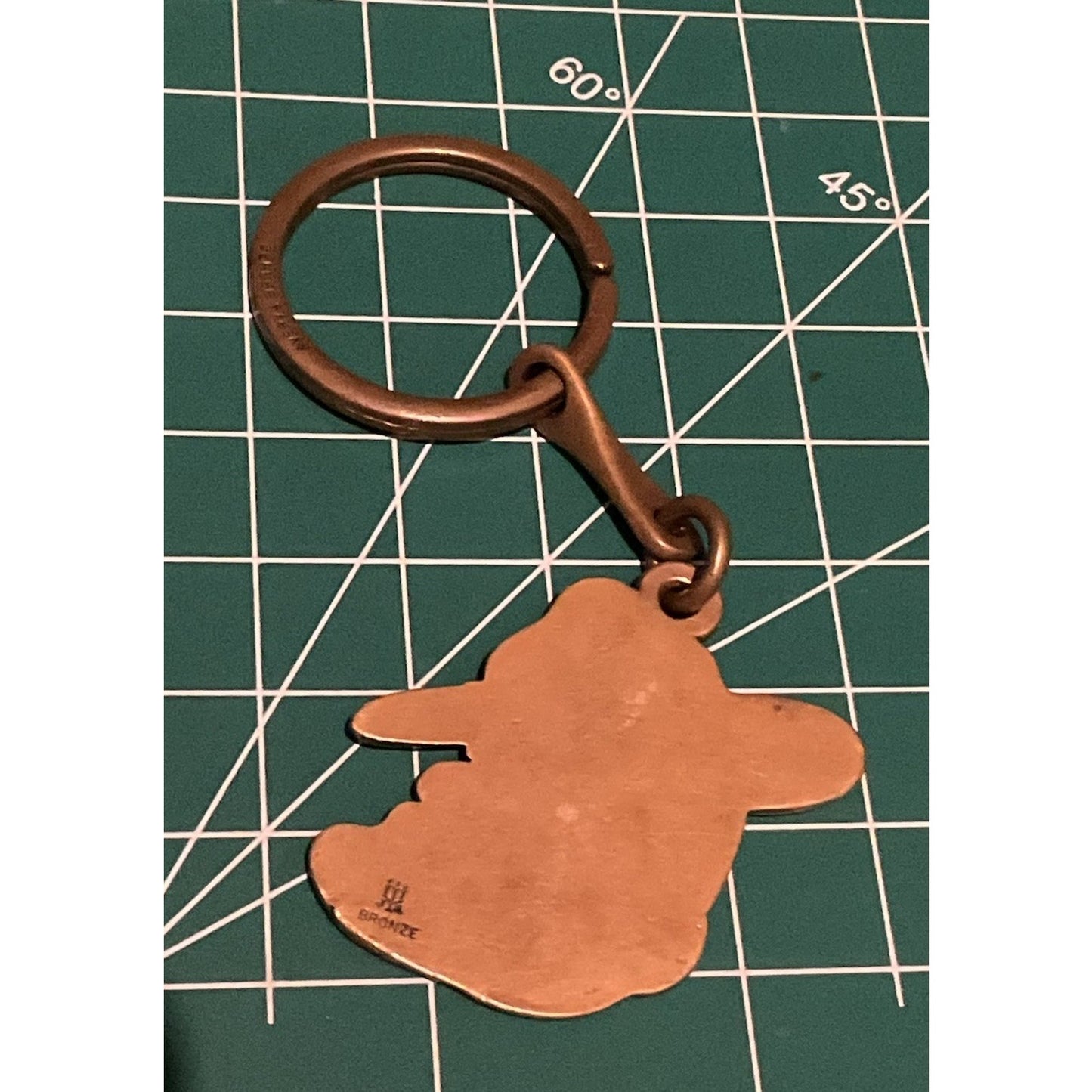 Pre Owned James Avery Retired Rare Texas A & M Bronze Sergeant Keychain TAMU Aggies