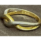 EVRY Jewels Two Tone Infinity Crossover Ring Gold Silver Tone Size 10