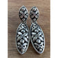 Sterling Silver Bali Style Floral Dangle Earrings 925 Boho Drop 7gr