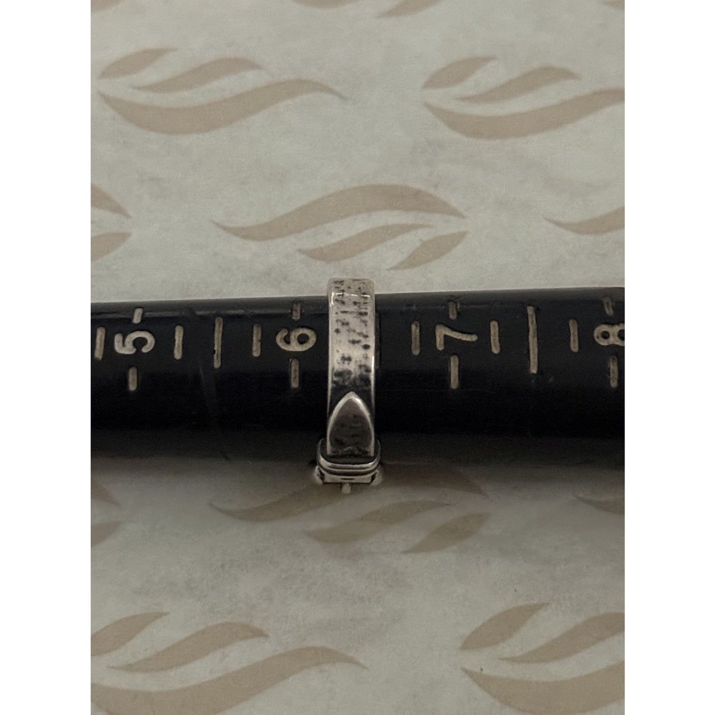 Pre owned James Avery Retired Sterling Silver Belt Buckle Ring Size 6.5