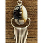 Vintage Sterling Silver Wild Horse Fringe Dangle Earrings Signed 97