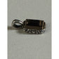 Pre owned James Avery Retired Graciela Smoky Quartz Pendant Sterling Silver And 14K gold