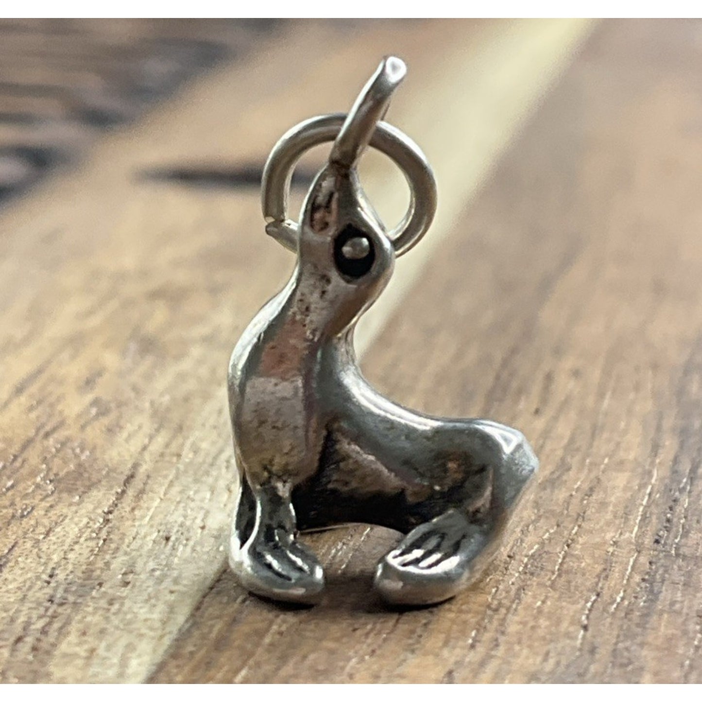 Vintage Sterling Silver Sea Lion Charm