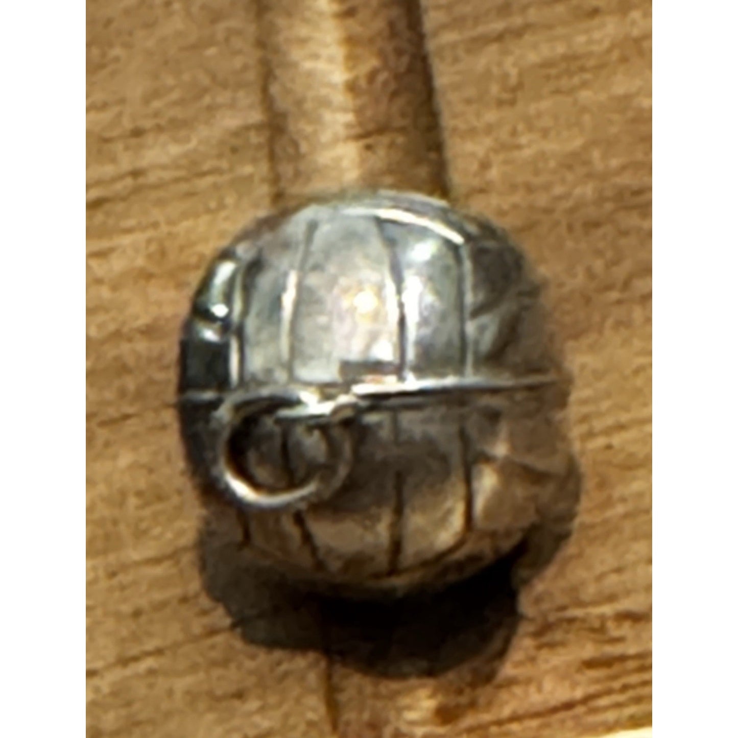Vintage 925 Sterling Silver 3D Volleyball Ball Sports Charm Pendant - 1980-1990s