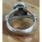 Vintage Sterling Silver Jasper Cabachon Ring Handmade Artisan Southwestern Sz 8