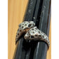 Vintage Jaguar Leopard Panther Cat Wrap Bypass Ring Size 8.5 Signed Vivian