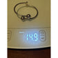 Vintage ATI Mexico 925 Sterling Silver Hinged Bypass Ball-End Bangle Orb Bracelet 14.8g
