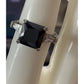 Vintage Smoky Quartz Ring 925 Sterling Silver Size 7.5 Square Cut Solitaire