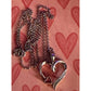 Helzberger Sterling Silver 925 & 10kt Gold Diamond Heart Pendant Necklace 17”