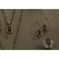 Pre owned James Avery Retired Graciela Smoky Quartz Pendant Sterling Silver And 14K gold