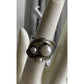 Hagit Gorali HG Sterling Silver Pearl Ring Israel Modernist Statement Ring Sz 7