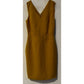 NWT Banana Republic Dress Size 2 Mustard Gold V Neck Sheath Career $99 MSRP