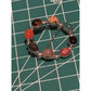 Vintage Sterling Silver Multi Stone Brooch Carnelian Tiger Eye Jasper Aventurine