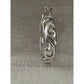 Vintage Sterling Silver Vine Hoop Earrings 925 TH Scroll Design Thailand 2.5g