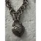 Kiran Jewels KRN Sterling Silver 925 Diamonds 1/4 Ct Heart Chain Charm Bracelet