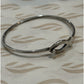 James Avery Retired Ichthus Fish Sterling Silver Hook Bangle Bracelet Pre-Owned