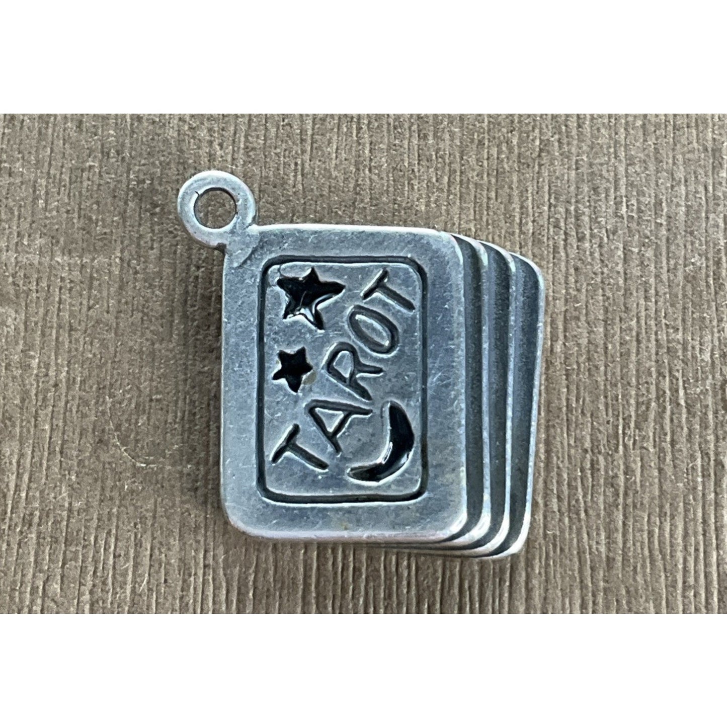 Vintage Sterling Silver Tarot Cards Charm