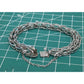 Vintage Silver Silver Braided Woven Oval Twisted Diamond Cut Link Bracelet 7.5”