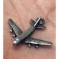 Vintage Danecraft Sterling Silver AIRPLANE Charm Pendant