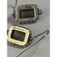 Pre owned James Avery Retired Graciela Smoky Quartz Earrings Sterling Silver And 14K gold