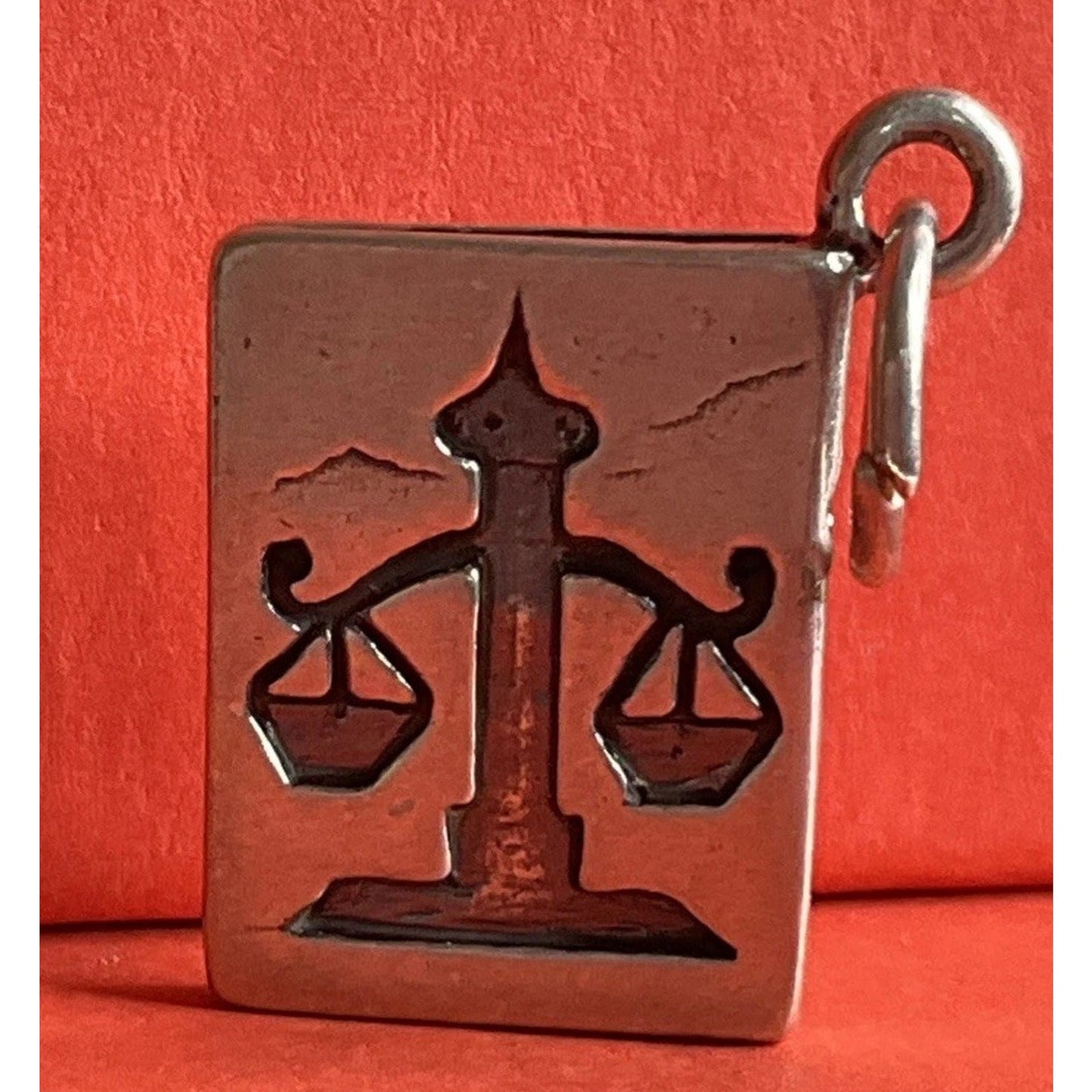 Vintage Sterling Silver LAW Book Charm