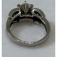 Sterling Silver CZ Engagement Wedding 925 Ring Size 7.5 Baguette Accent