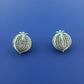 Pre Owned James Avery Retired Silver & 14k Gold Pomegranate French Clip Earrings
