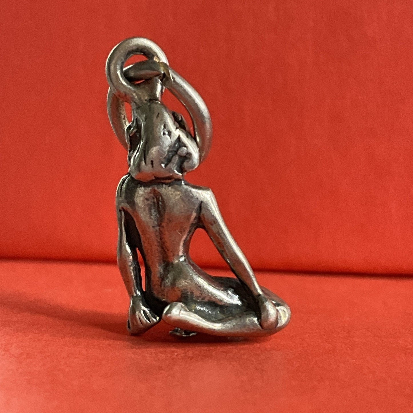 Vintage Sterling Silver Nude Woman Figure Charm