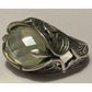 Vintage Carolyn Pollack Sterling Silver Green Prehnite Southwestern Ring Sz 7.5