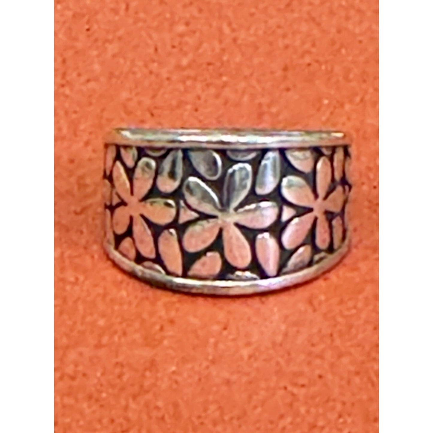 Pre owned James Avery Retired Silver Spring Blossom Ring Size 8