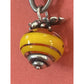 James Avery Retired Silver Finial Original Release Honey Bee Glass Art Bead Pre-Owned