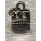 Pre Owned James Avery Retired Silver Shopping Bag Charm with Bonus JA Tag Charm