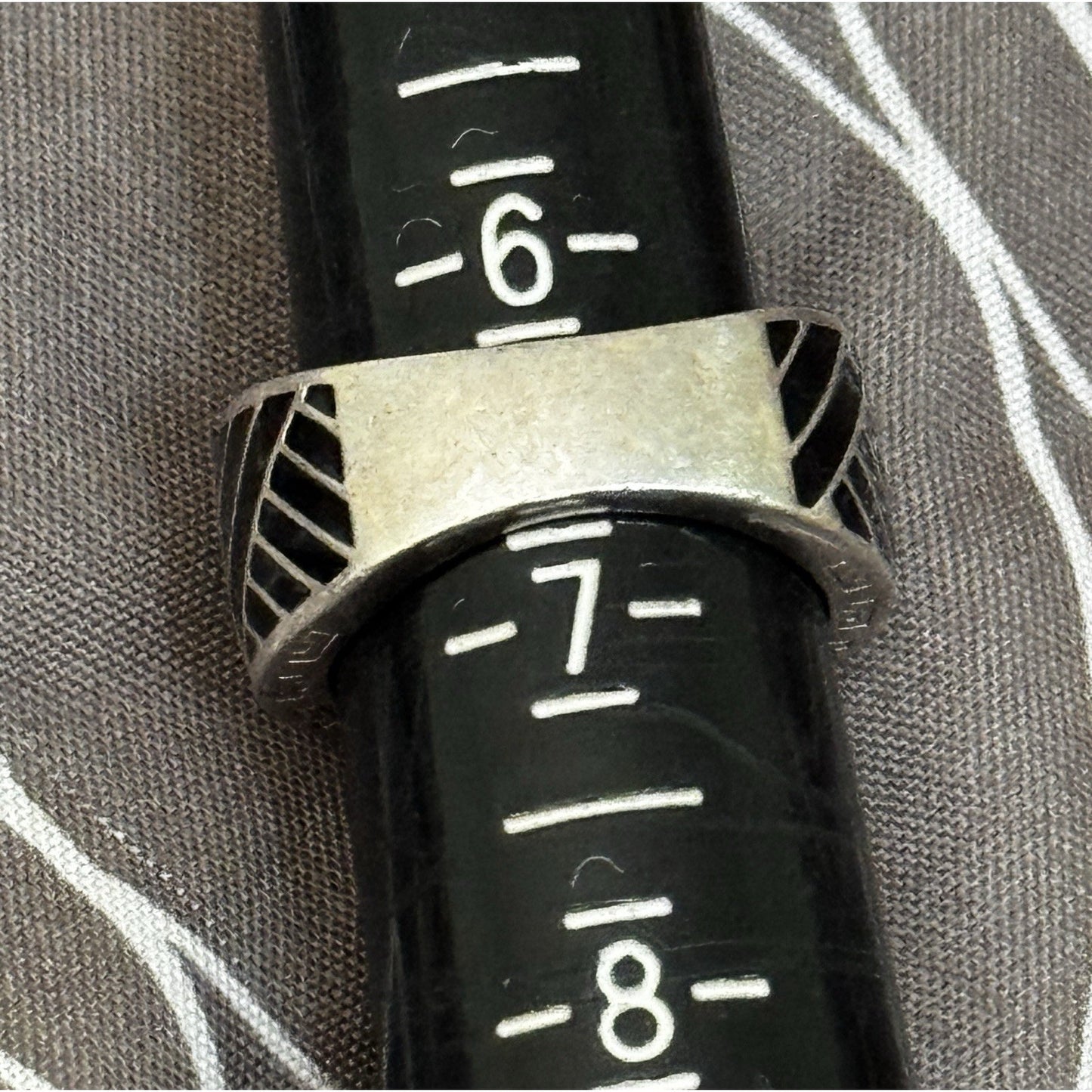 Belle Étoile Laguna Ring Sterling Silver Black Enamel Size 6.5 SOLD OUT