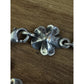 Pre owned James Avery Retired 18k Gold and Sterling Silver April Flower Bracelet Size 7.5”