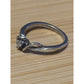 Vintage Sterling Silver SR Diamond Wave Sweetheart Promise Ring Size 5.5