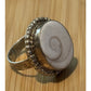Shiva Eye Shell Pacific Cat's Eye Ring Size 8.5 Boho Beach Ring Healing Ring