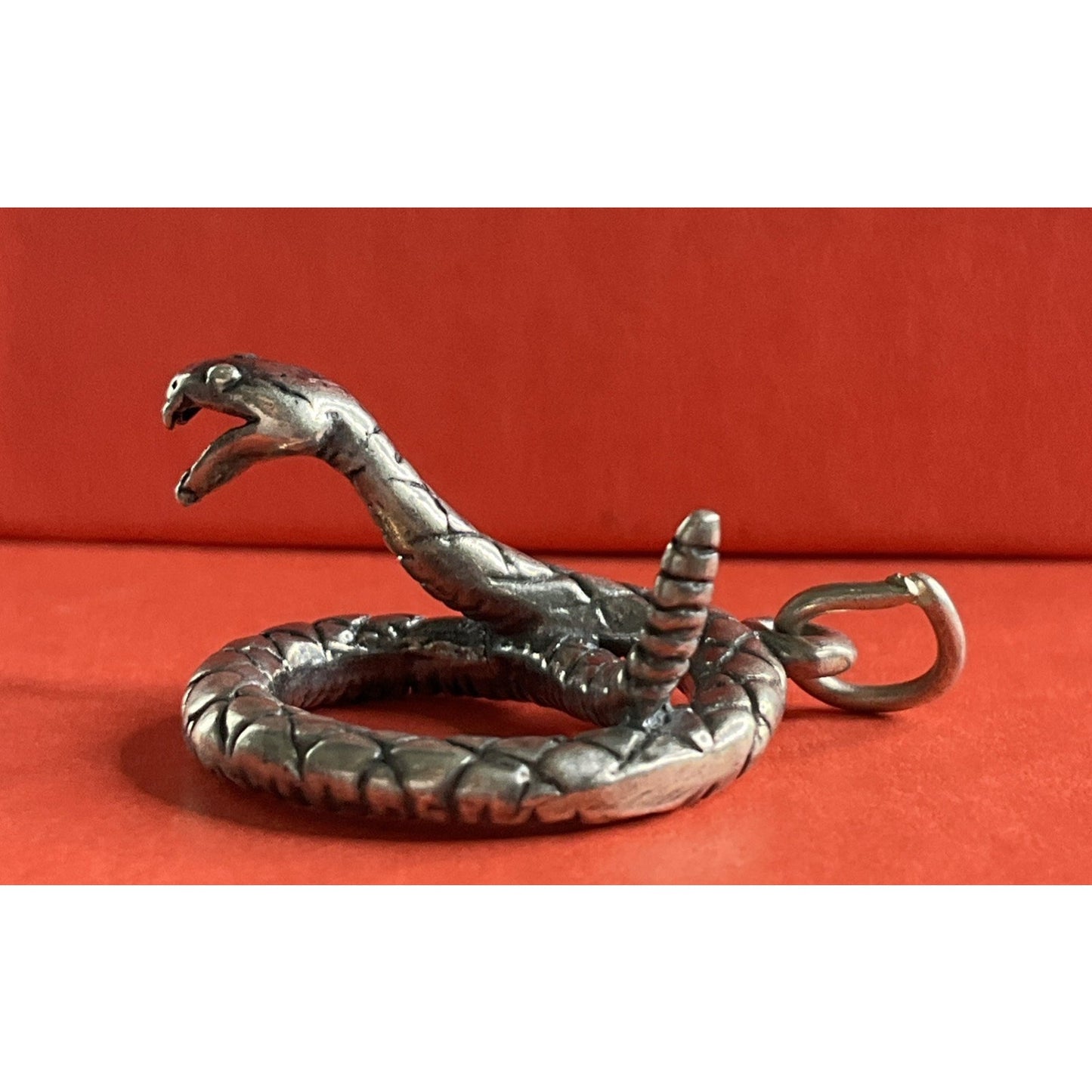 Vintage Sterling Silver Cobra Snake Charm