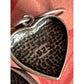 Vintage Sterling Silver 925 Turquoise Heart Dangle Earrings Artisan Southwest 5g