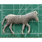 Vintage Taxco Sterling Silver Zebra Brooch Pin 18.4g Signed TSM STER Mexico