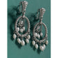 Vintage Judith Ripka 925 Sterling Silver Pearl Chandelier Drop Earrings 14.6g