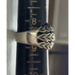 Sterling Silver Woven Vine Ring 925 Wide Band Openwork Celtic Style Size 8.5