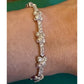 Vintage FAS 925 Sterling Silver Clover Tennis Bracelet 6.75” 12g
