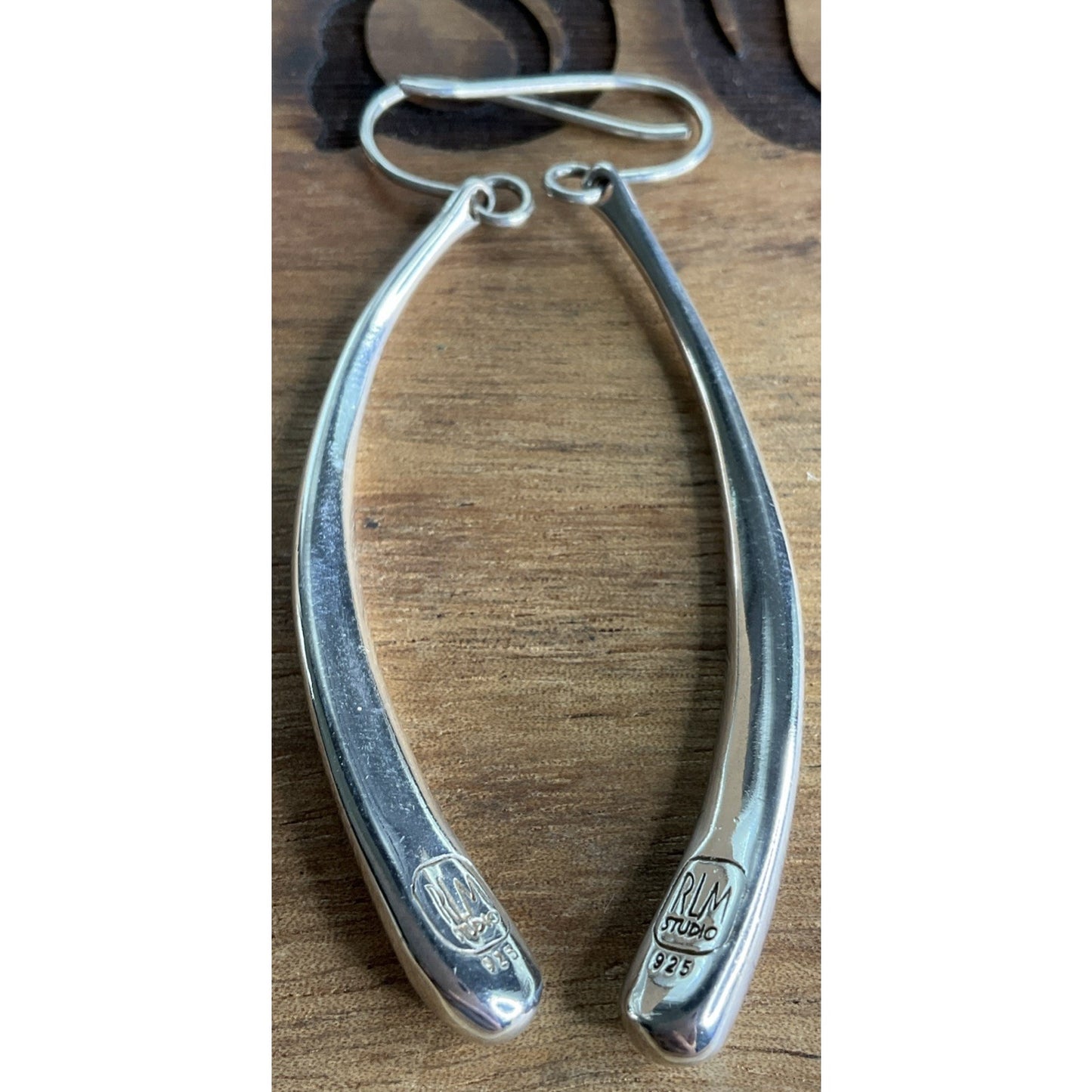 Vintage Robert Lee Morris RLM Studio Sterling Silver Dangle Drop Earrings 10g